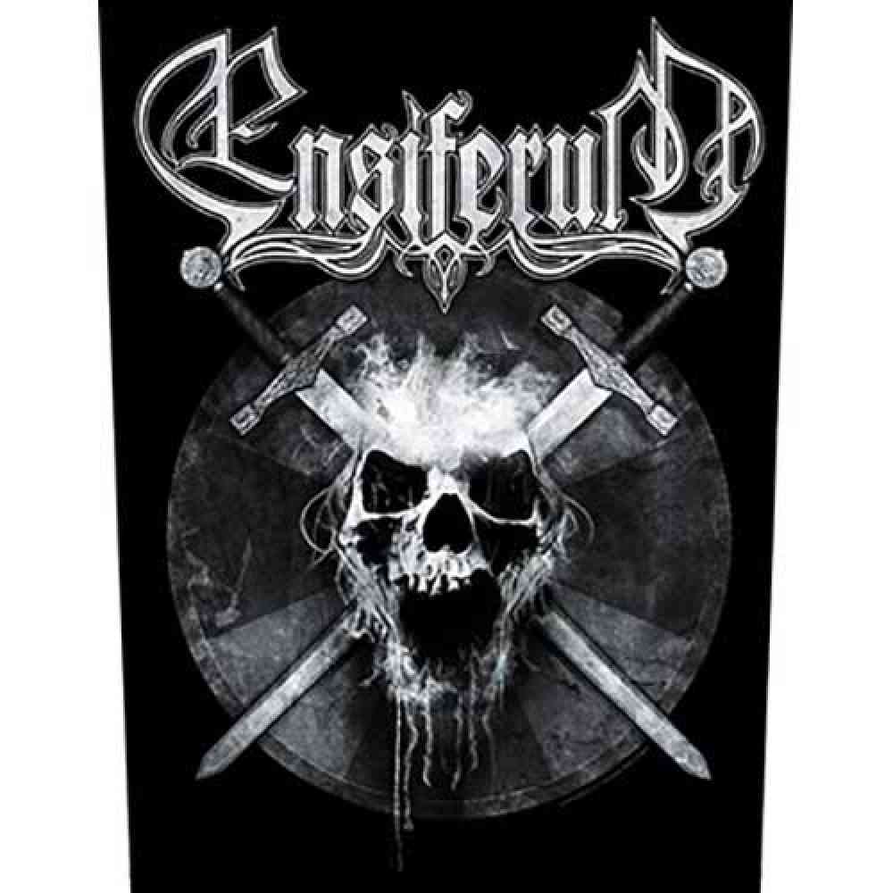 Ensiferum - Skull Rugpatch - Zwart